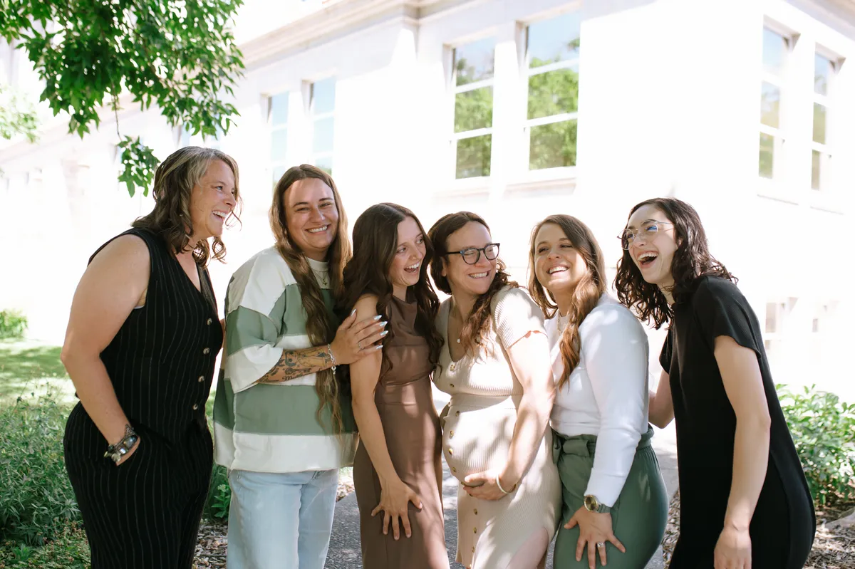 Members of the Colorado Birth Collective Delta team standing together outdoors