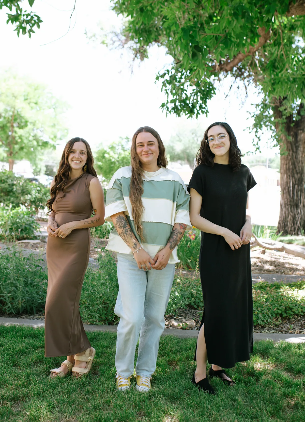 A group of Grand Junction doulas from the Colorado Birth Collective standing together outdoors
