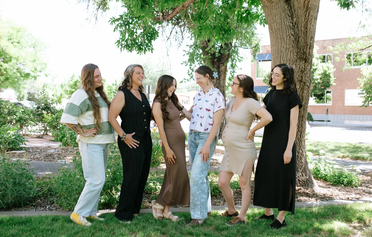 Colorado Birth Collective members gathered together outdoors